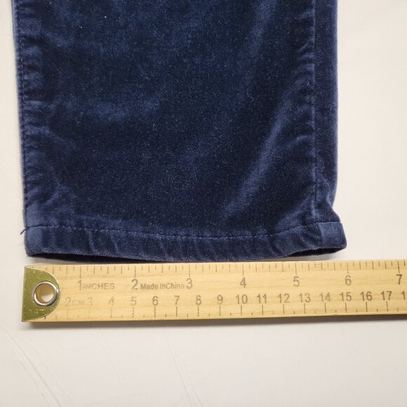 Well Worn Velvet Pants Womens 12/32 ( Fit 34 X 28 ) Tapered Pockets Navy Blue - Picture 16 of 16